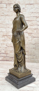 Dino Decarlo Greek Woman Female Figure Bronze Sculpture