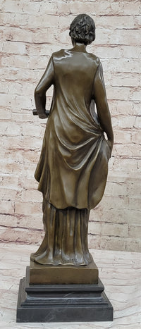 Dino Decarlo Greek Woman Female Figure Bronze Sculpture
