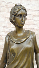 Dino Decarlo Greek Woman Female Figure Bronze Sculpture