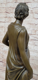 Dino Decarlo Greek Woman Female Figure Bronze Sculpture