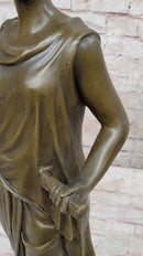 Dino Decarlo Greek Woman Female Figure Bronze Sculpture