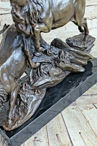 Caribou Elk Stag Buck Bronze Sculpture by Truffot