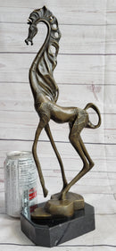 Surreal Dalinian Horse Abstract Bronze Sculpture 15" x 9"