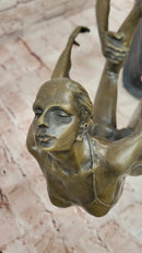 Bronze Dancing Couple Sculpture – Elegant Romantic Dance