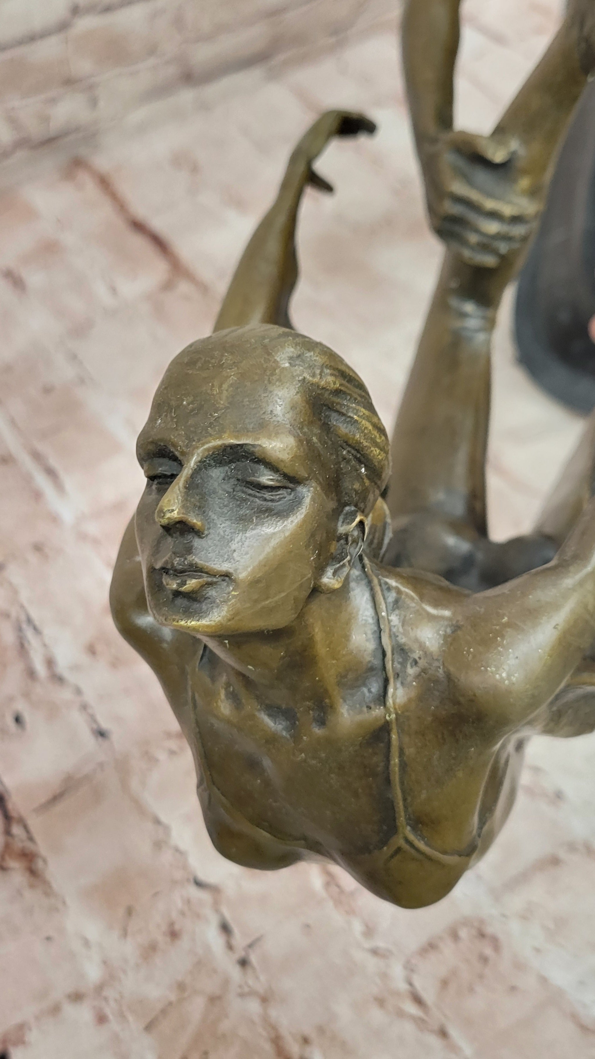 Bronze Dancing Couple Sculpture – Elegant Romantic Dance