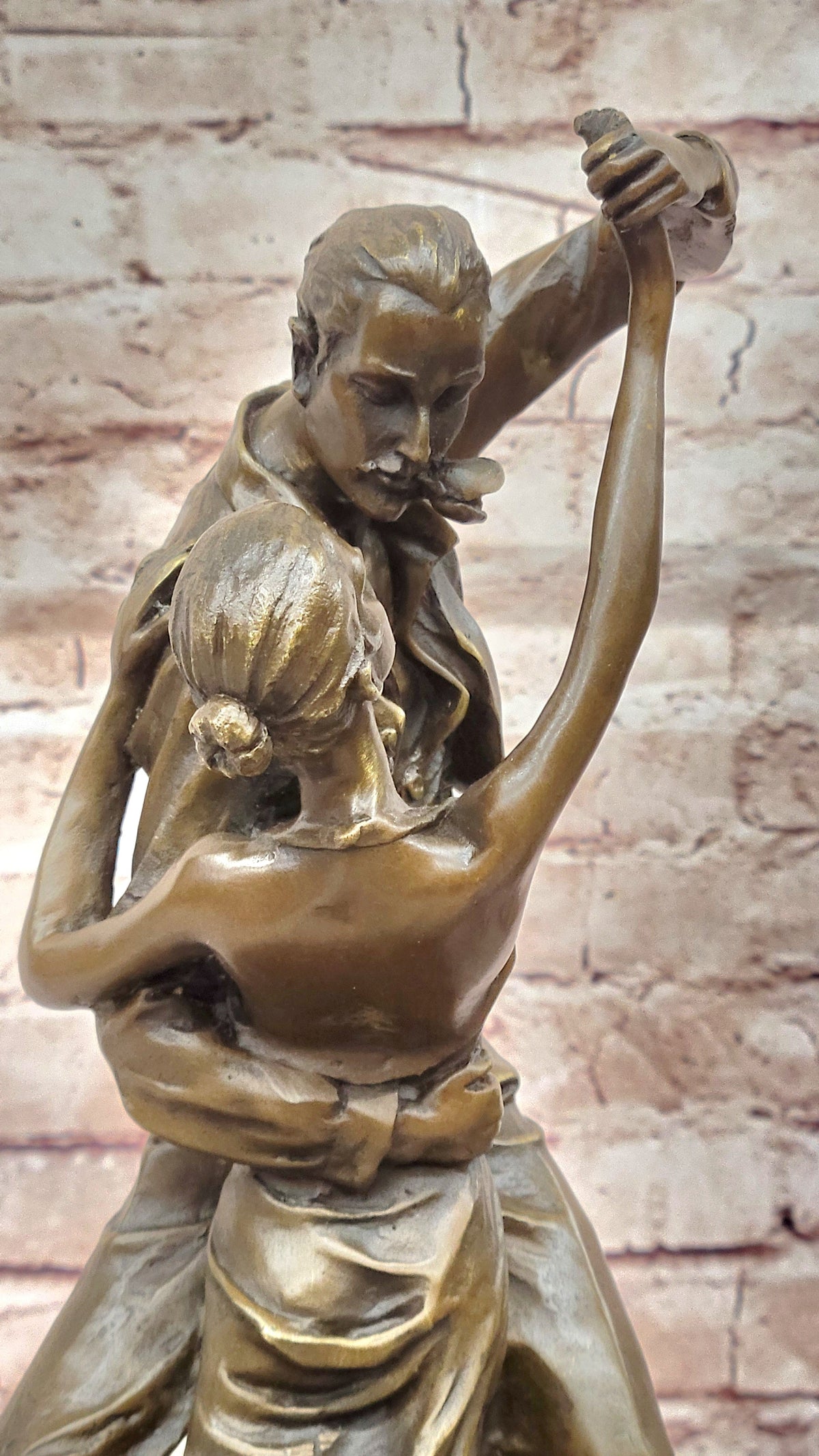 Bronze Ballroom Dance Couple Sculpture – Romantic Art