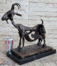 Pablo Picasso She Goat (1952) Bronze Sculpture 14.5"