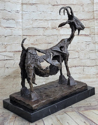 Pablo Picasso She Goat (1952) Bronze Sculpture 14.5"