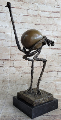 Picasso Ostrich Large Bird Abstract Surreal Cubism Art 18"x10"
