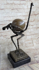 Picasso Ostrich Large Bird Abstract Surreal Cubism Art 18"x10"