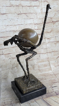 Picasso Ostrich Large Bird Abstract Surreal Cubism Art 18"x10"