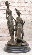 Signed Mavchi Showgirls Follies Bronze Sculpture Art Deco Large