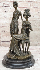 Signed Mavchi Showgirls Follies Bronze Sculpture Art Deco Large