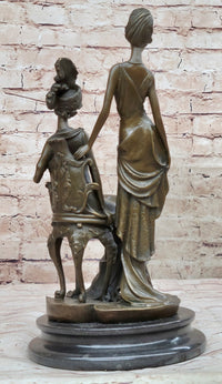 Signed Mavchi Showgirls Follies Bronze Sculpture Art Deco Large