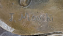 Signed Mavchi Showgirls Follies Bronze Sculpture Art Deco Large