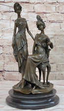 Signed Mavchi Showgirls Follies Bronze Sculpture Art Deco Large