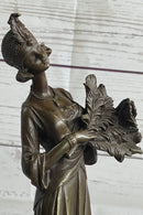 Art Deco Fashion Dancer Bronze Hot Cast Sculpture 16" x 6"