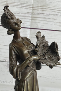 Art Deco Fashion Dancer Bronze Hot Cast Sculpture 16" x 6"