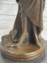 Art Deco Fashion Dancer Bronze Hot Cast Sculpture 16" x 6"