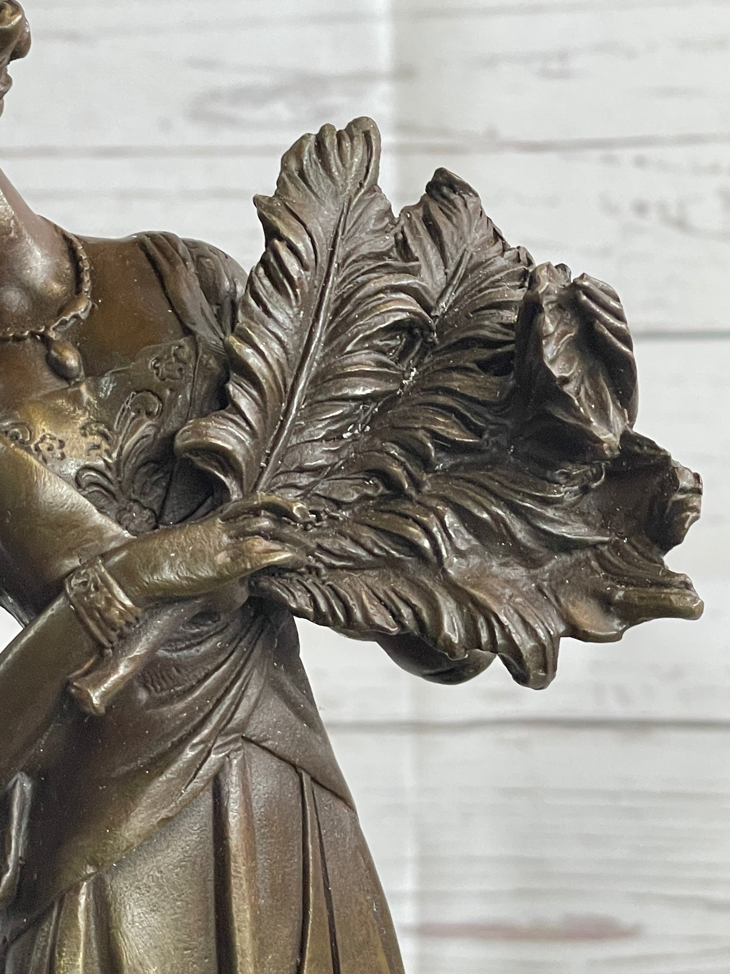 Art Deco Fashion Dancer Bronze Hot Cast Sculpture 16" x 6"