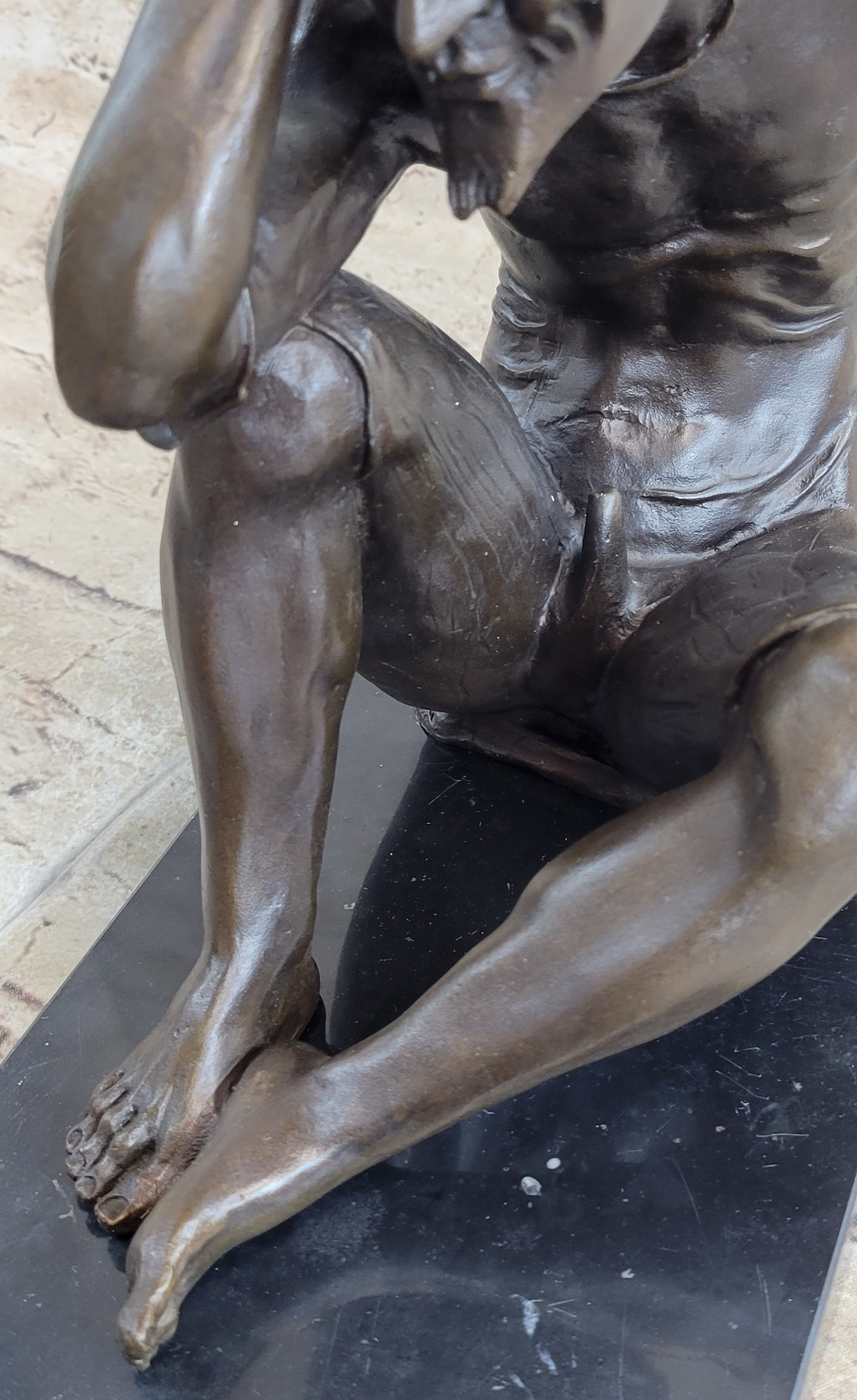 Satan Devil Demon Satyr Bronze Sculpture 7.5" x 8"