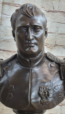 Bronze Bust Sculpture of Napoleon Bonaparte with Marble Base