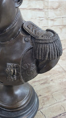 Bronze Bust Sculpture of Napoleon Bonaparte with Marble Base