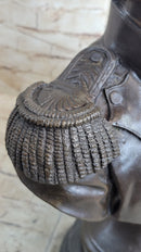 Bronze Bust Sculpture of Napoleon Bonaparte with Marble Base