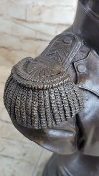 Bronze Bust Sculpture of Napoleon Bonaparte with Marble Base