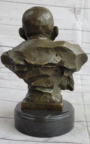 Mahatma Gandhi Bronze Bust Sculpture 10" x 7"