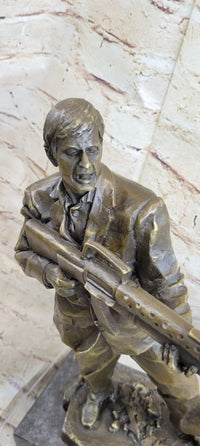 Al Pacino Scarface Say Hello to my Little Friend Bronze 14" x 8"