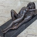Limited Edition Mavchi Nude Female Naked Sexy Pose Bronze Figurine Sculpture Art
