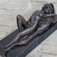 Limited Edition Mavchi Nude Female Naked Sexy Pose Bronze Figurine Sculpture Art