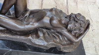 Limited Edition Mavchi Nude Female Naked Sexy Pose Bronze Figurine Sculpture Art