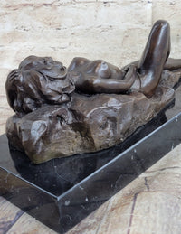 Limited Edition Mavchi Nude Female Naked Sexy Pose Bronze Figurine Sculpture Art