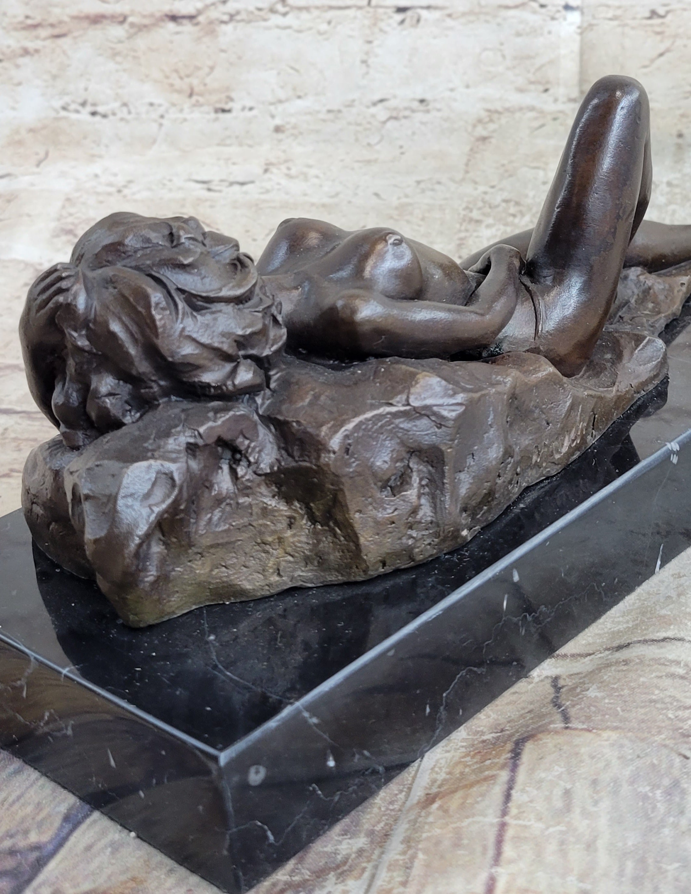 Limited Edition Mavchi Nude Female Naked Sexy Pose Bronze Figurine Sculpture Art