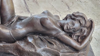 Limited Edition Mavchi Nude Female Naked Sexy Pose Bronze Figurine Sculpture Art