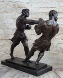 Muhammad Ali & Sonny Liston Second Round Fight Bronze Sculpture
