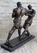 Muhammad Ali & Sonny Liston Second Round Fight Bronze Sculpture