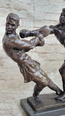 Muhammad Ali & Sonny Liston Second Round Fight Bronze Sculpture