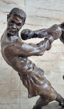 Muhammad Ali & Sonny Liston Second Round Fight Bronze Sculpture