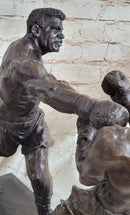 Muhammad Ali & Sonny Liston Second Round Fight Bronze Sculpture
