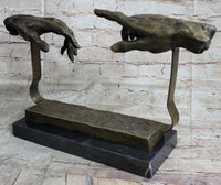 Creation of Adam Touching Hands Bronze Dali 9" x 18"