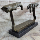 Creation of Adam Touching Hands Bronze Dali 9" x 18"