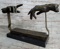 Creation of Adam Touching Hands Bronze Dali 9" x 18"