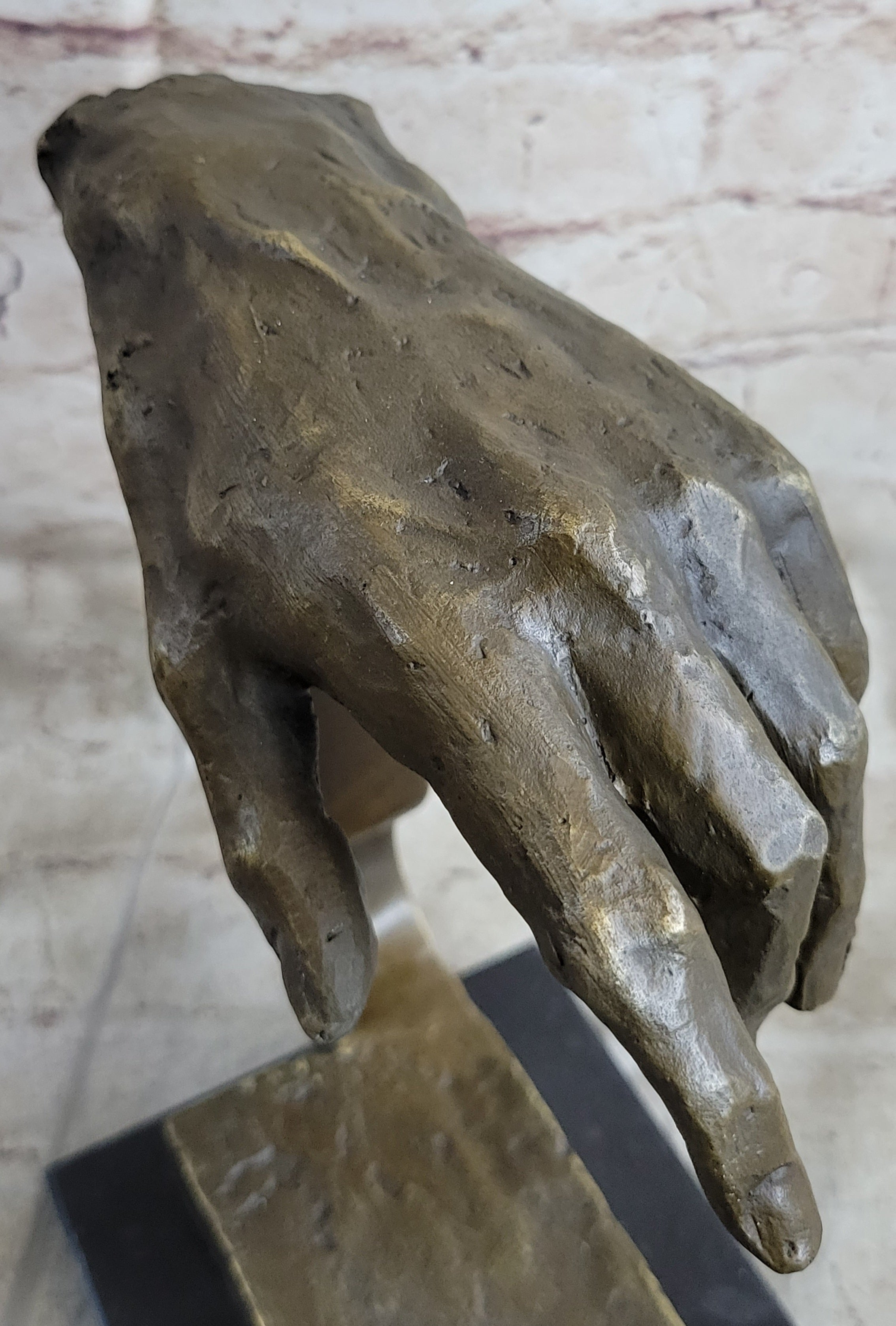 Creation of Adam Touching Hands Bronze Dali 9" x 18"