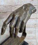 Creation of Adam Touching Hands Bronze Dali 9" x 18"