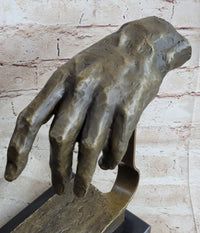 Creation of Adam Touching Hands Bronze Dali 9" x 18"