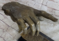 Creation of Adam Touching Hands Bronze Dali 9" x 18"