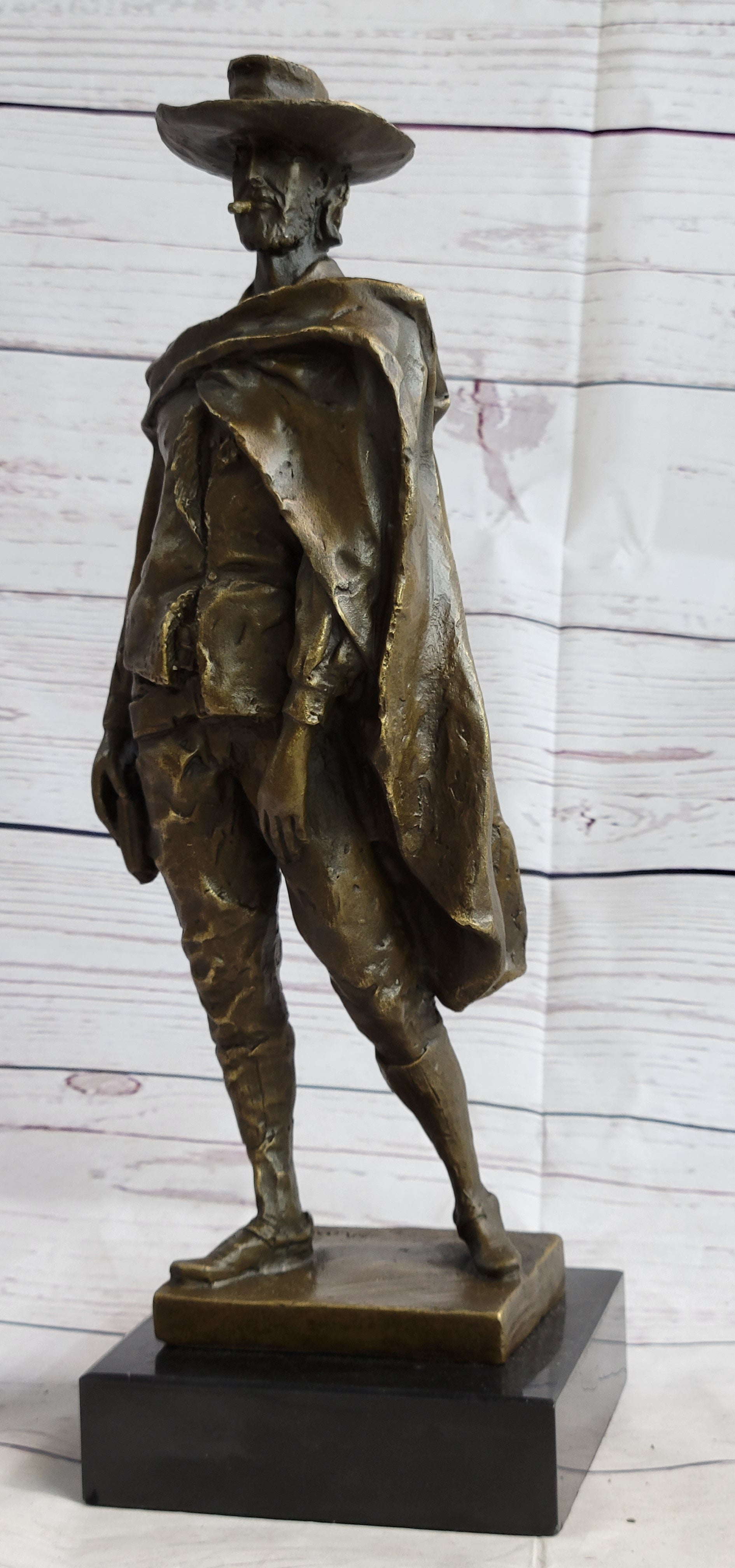 Clint Eastwood Man With No Name Bronze Sculpture 14" x 5"